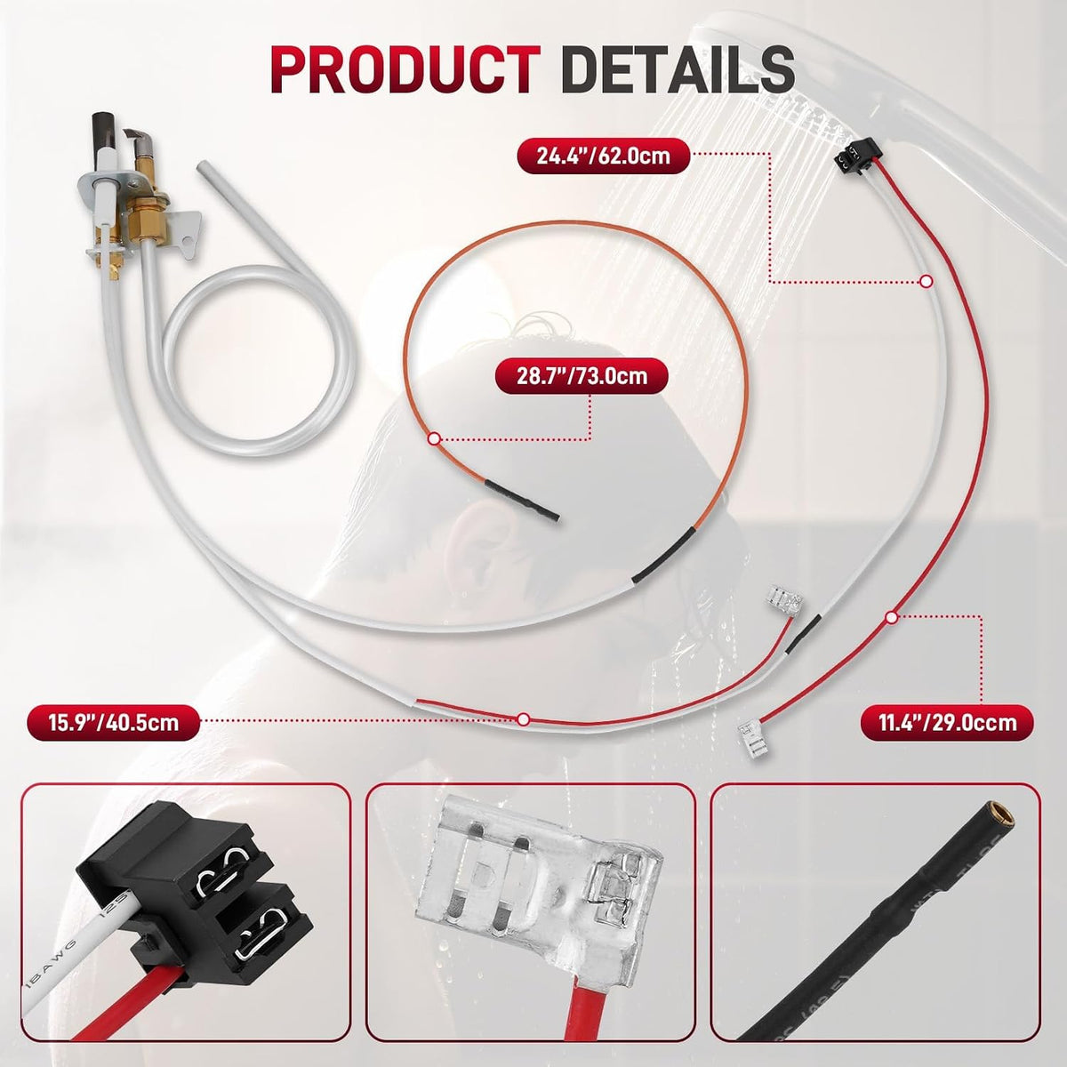 100112330 9007877 Water Heater Pilot Assembly for Natural Gas Water Heaters