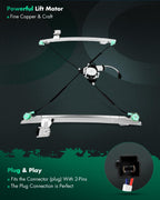 SCITOO Power Window Regulator w/Motor for Dodge Caravan 2004-2007