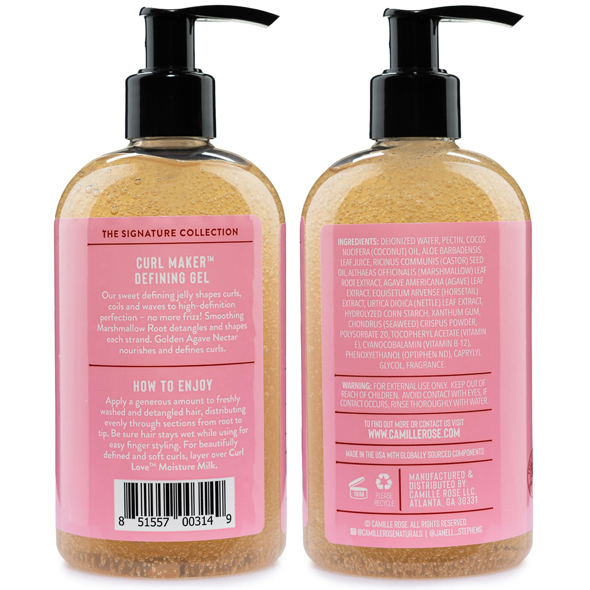 Curl Maker Curl Defining Gel, Soft Hold, 2-Pack, 12 Oz Ea