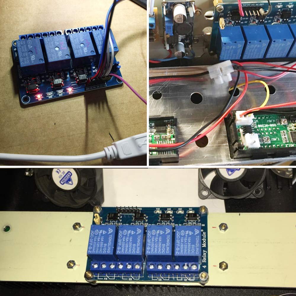 4pcs 4 Channel 5V Relay Module with Optocoupler for R3 MEGA 2560 1280 DSP ARM PIC AVR STM32 for Raspberry Pi
