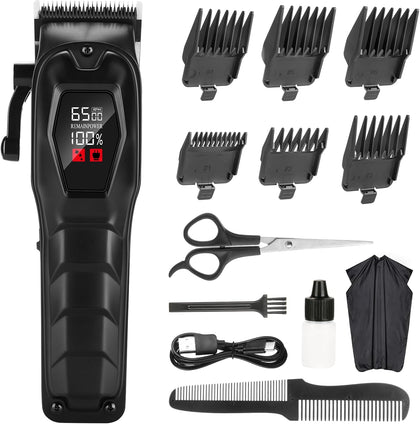 Hair Clippers for Men Professional Hair Trimmer Cordless Rechargeable Powerful Beard Trimmer Hair Cutting Grooming Tool