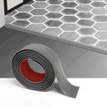 Floor Transition Strip for Carpet to Tile, Grey Wood, 4' x 1.57"
