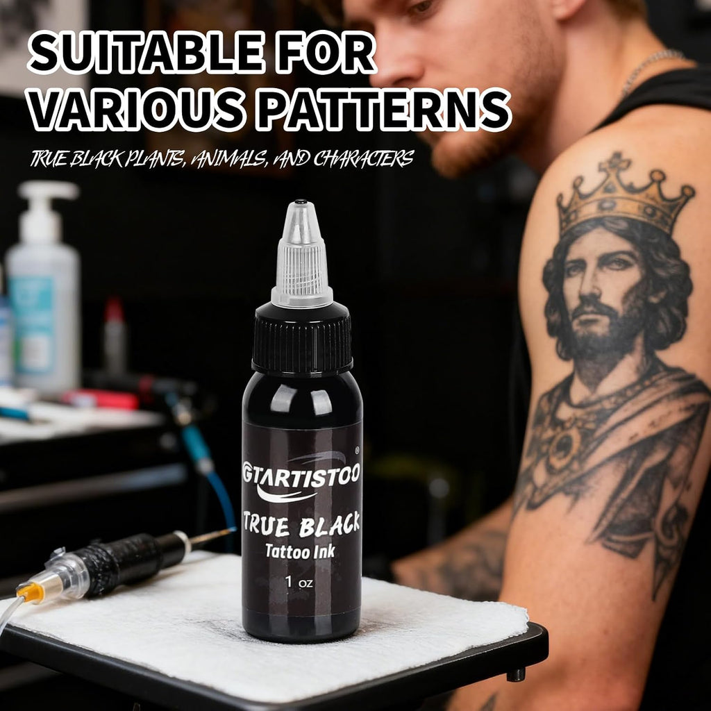 Black Tattoo Ink 1oz(30ml) GTARTISTOO