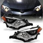 Projector Headlights Assembly Compatible with 2014 2015 2016 Toyota Corolla