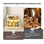 Electric Auto Makeup Brush Dryer and Storage Organizer, Timed Auto Cleaner