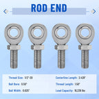 1/2" Heim Joint Kit, Left & Right Hand Thread Rod Ends