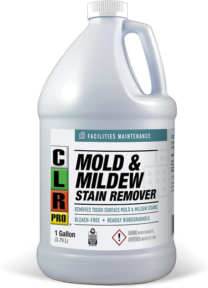 PRO Heavy Duty Mold and Mildew Stain Remover, 1 Gallon Bottle | Bleach-Free, Unscented Multi-Surface Stain Remover