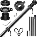 Flag Pole for Outside House, Heavy Duty Metal Flagpole for Residential, Outdoor or Porch, Stainless Steel Flag Poles
