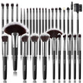 Makeup Brush Set, SOLVE 32 Pieces Professional Makeup Brushes Wooden Handle Cosmetics Brushes Foundation Concealer