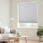 Cordless Blackout Cellular Shades, 35" W x 64" H, White