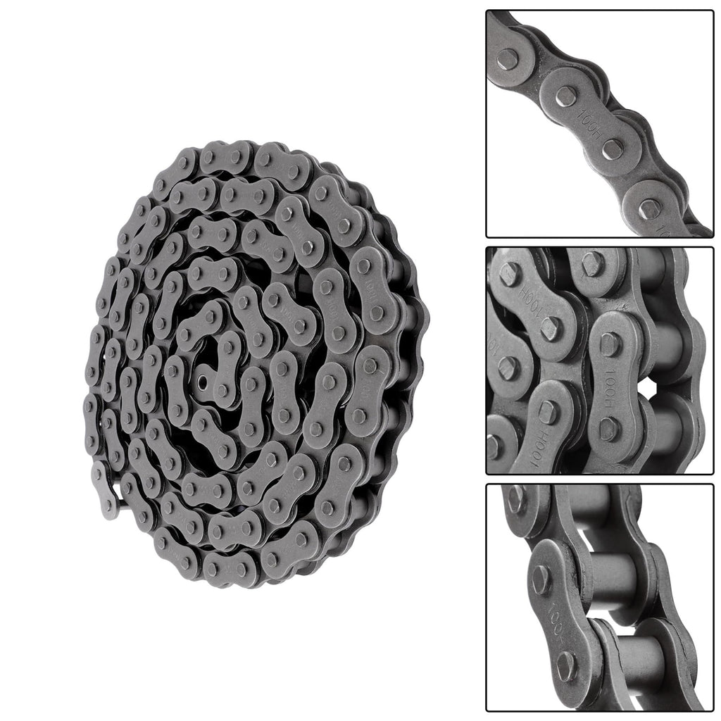 LiGuVCY 100H 10 Feet Heavy Duty Roller Chain with Connecting Link