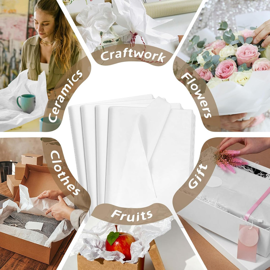 White Tissue Paper Bulk 600 Sheets 20x30