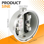 100A 4 Jaw Meter Base, 240V 3 Wire Ring Type Meter Socket with Horn Bypass Cover Plate, For Overhead & Underground Power Feed