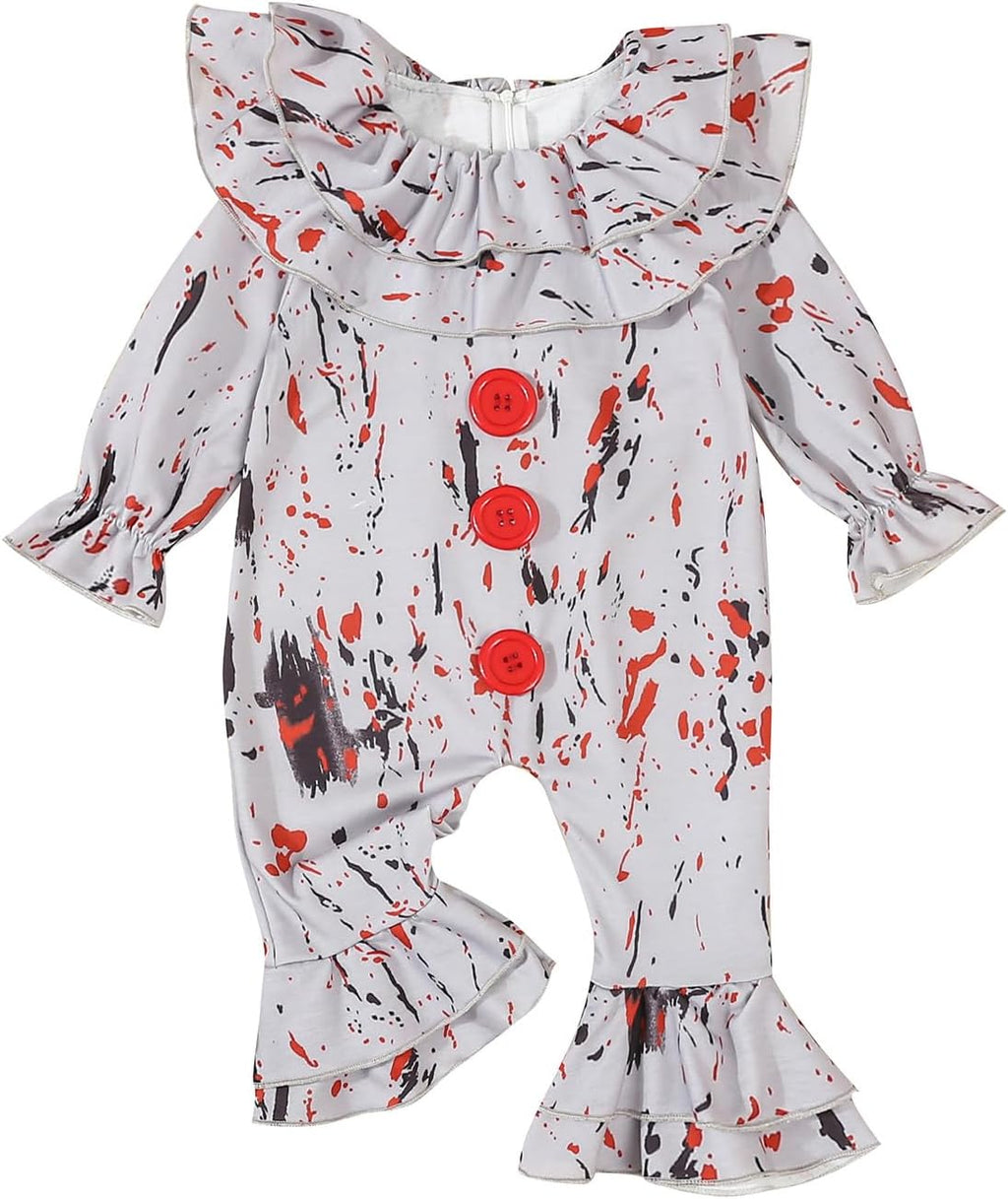 Clown Costume for Toddler Girl Boy Halloween Costumes Joker Outfit | Toddler Clown Costume, 2T 3T 4T 5T,6 Month 12