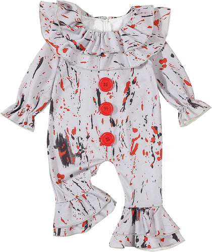 Clown Costume for Toddler Girl Boy Halloween Costumes Joker Outfit | Toddler Clown Costume, 2T 3T 4T 5T,6 Month 12