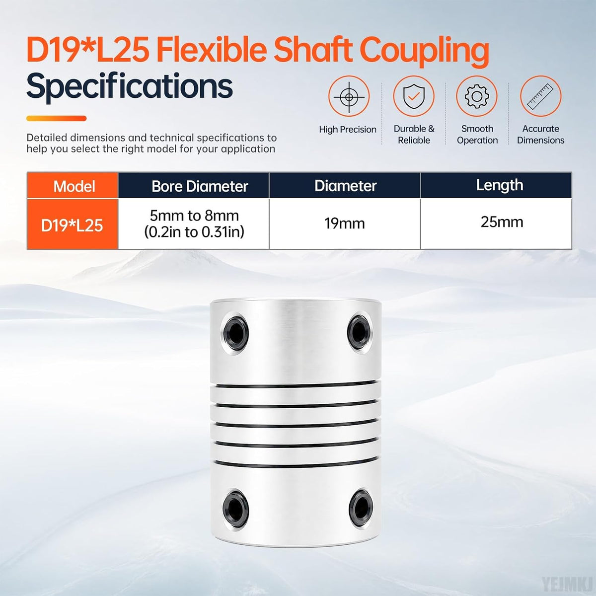 2PCS 5mm to 8mm Flexible Shaft Coupling Helical Beam Coupler