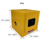 Flammable Safety Storage Cabinet 13"x13"x13" Industry Hazardous Materials