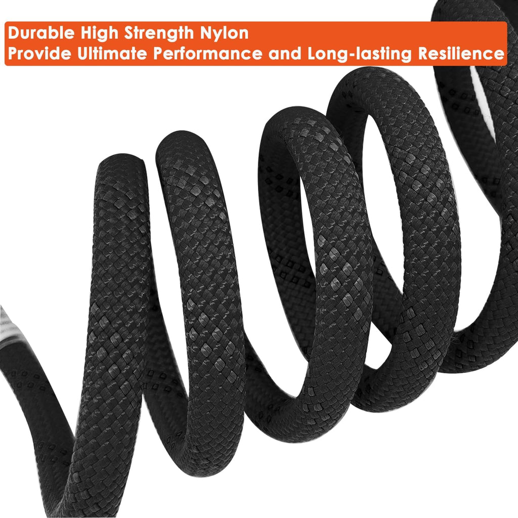 Ritafc Climbing Static Rope UIAA Rappelling Rope 11mm 100FT Static Line Nylon Kern Mantle Rope for Rock Climbe