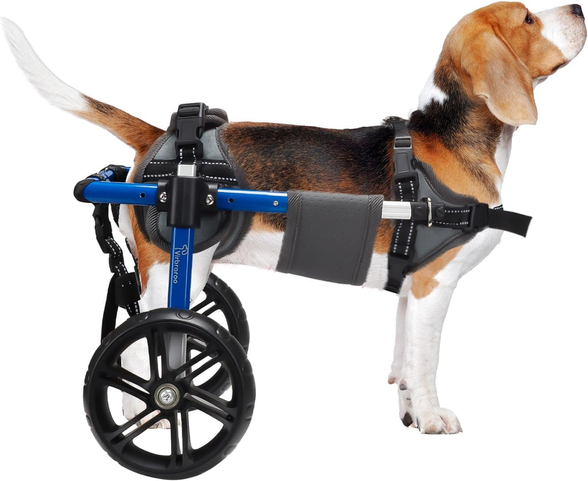Dog Wheelchair for Back Legs with Upgraded All-Terrain Tires & Durable Bearings,Adjustable Dog Wheelchair for