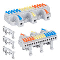 4PCS DIN Rail Terminal Blocks 28-12AWG 600V 32A