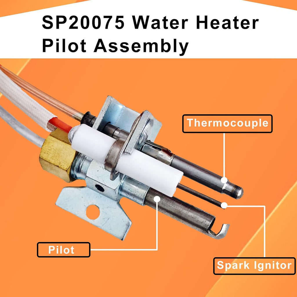 Upgraded SP20075 SP20305A Pilot and Igniter Assembly Kit for Water Heater