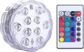 Submersible Pool Light w/Remote, 1-Pack IP68 Waterproof Battery Powered LED | RGB 16 Colors Changing Dimmable