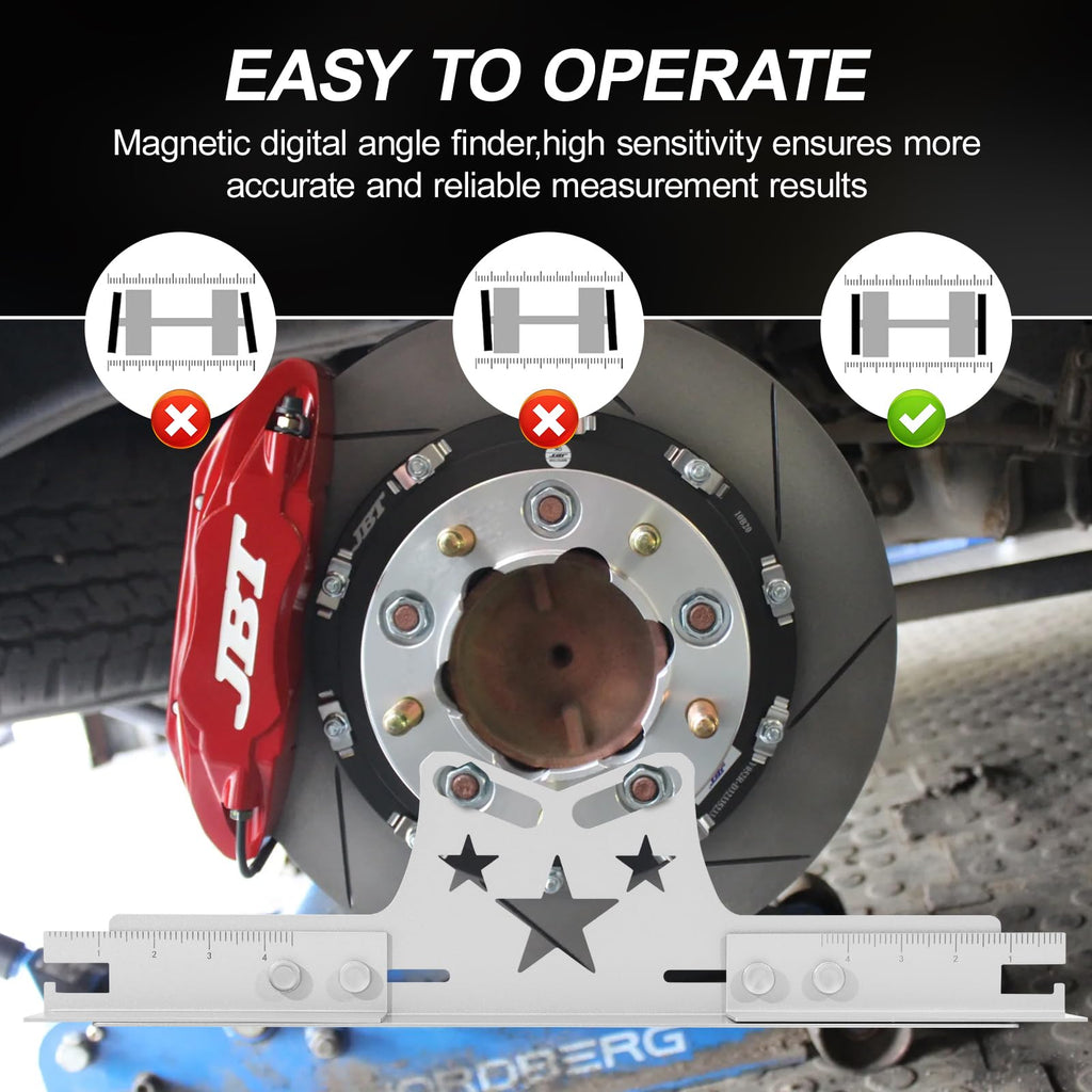 Wheel Alignment Tool Plates,2-Pack,Toe Alignment Tool,3 in 1,Wheel Alignment Tool Kit for Toe Angle and Camber