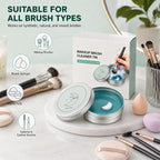 Moon‑Shaped Makeup Brush Cleaning Solid Soap, Efficient Removes Makeup Residues, Gentle Cleanser for Makeup Brushes