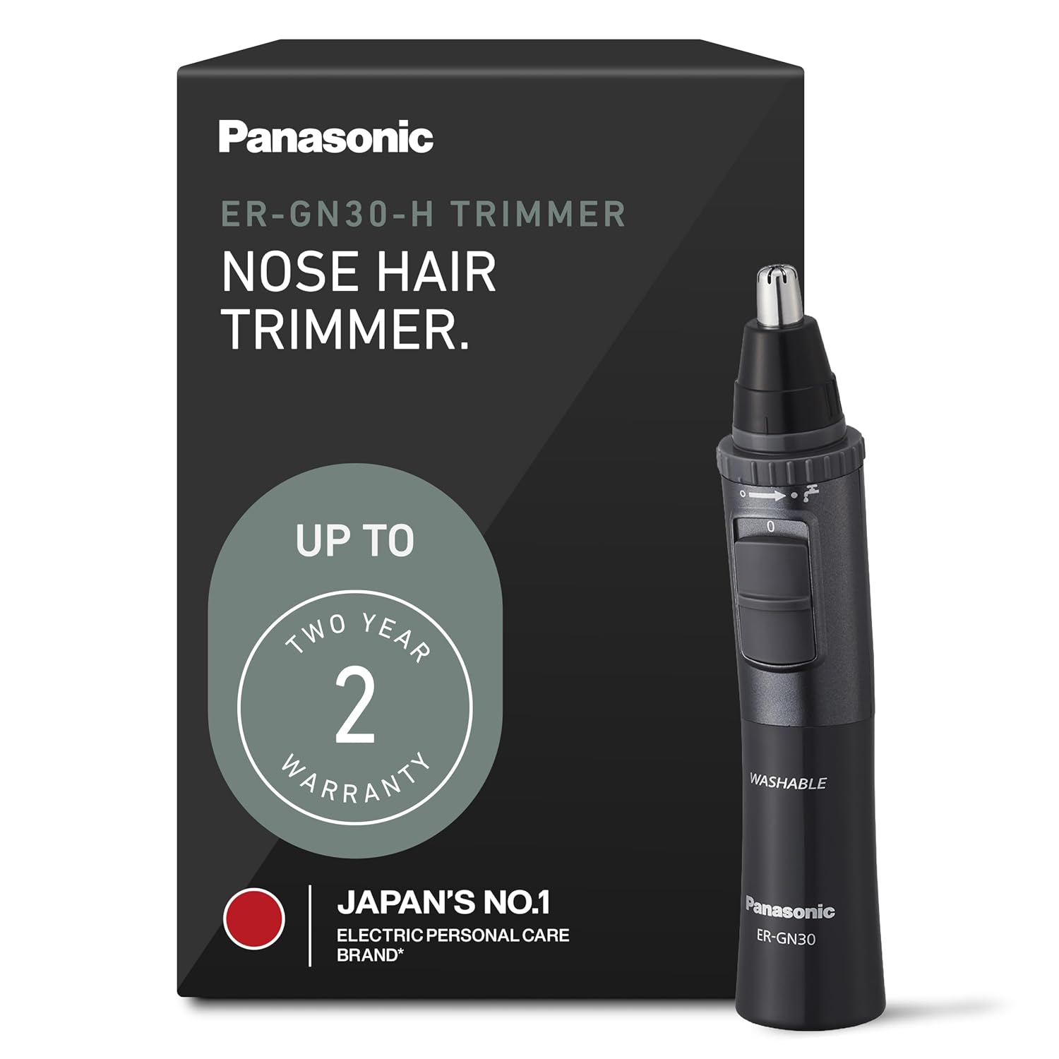 Men’s Ear and Nose Hair Trimmer, Wet Dry Hypoallergenic Dual Edge Blade, Ear Hair Trimmer for Men - ER-GN30-H