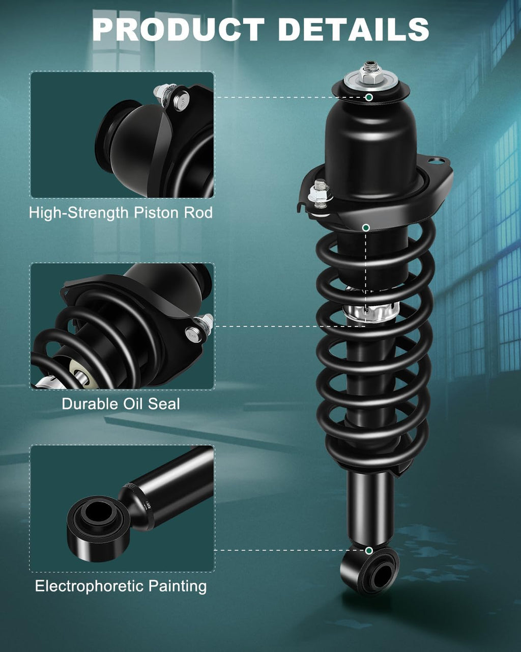 AUTOMUTO Rear Complete Struts Spring Assembly for Toyota Corolla 2014-2019