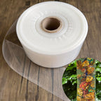 Poly Tubing Roll 2mil 2.4 inches×550 Feet,4/5/8/10cm Available,Food Grade LDPE Resin for Custom Length Packaging