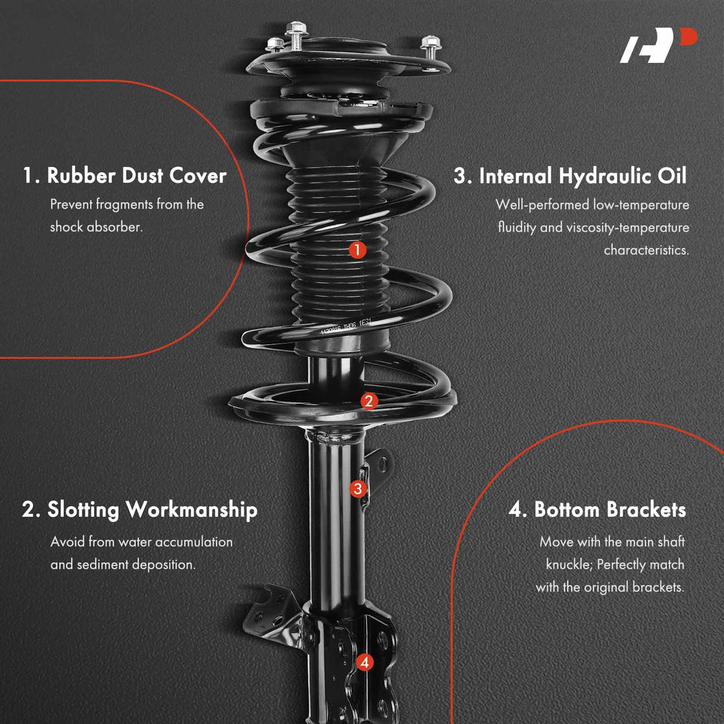 A-Premium Front Strut Assembly Compatible with Toyota