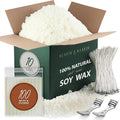 Organic Soy Candle Wax for Candle Making, 10 lbs Natural Candles Making Supplies, Beeswax-Free, Paraffin-Free, Pure