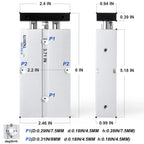 TAILONZ TN20-75 20mm x 75mm Double-Rod Cylinder