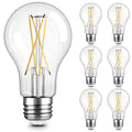 A19 Vintage Dimmable LED Light Bulbs, E26 Base 60W Equivalent, 6 Pack