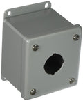 Hoffman E1PB Enclosure for 1 30.5 mm Pushbutton, Steel, Gray