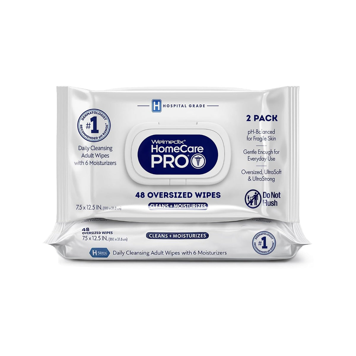 Adult Bathing Wipes - Oversized No Rinse Bath Wipes
