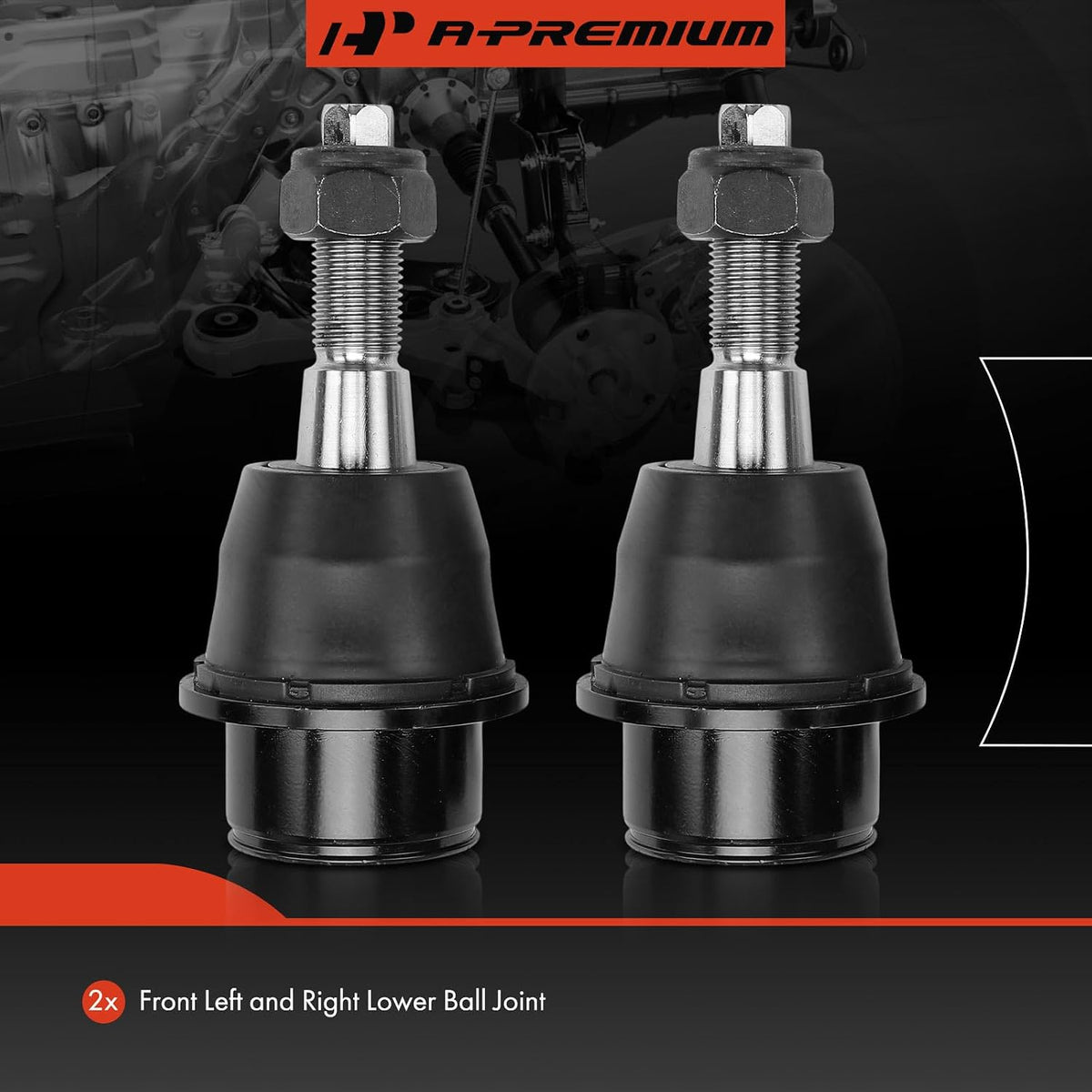 A-Premium Front Lower Ball Joint - Forge Steel, Compatible with Ram & Dodge