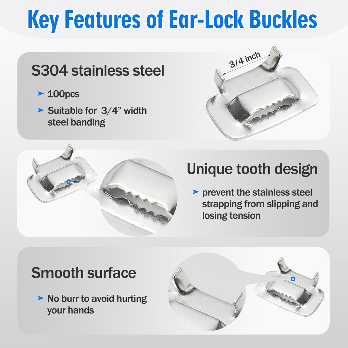 Stainless Steel Banding Strapping Kit, Screw-Type Tensioner Tool Set