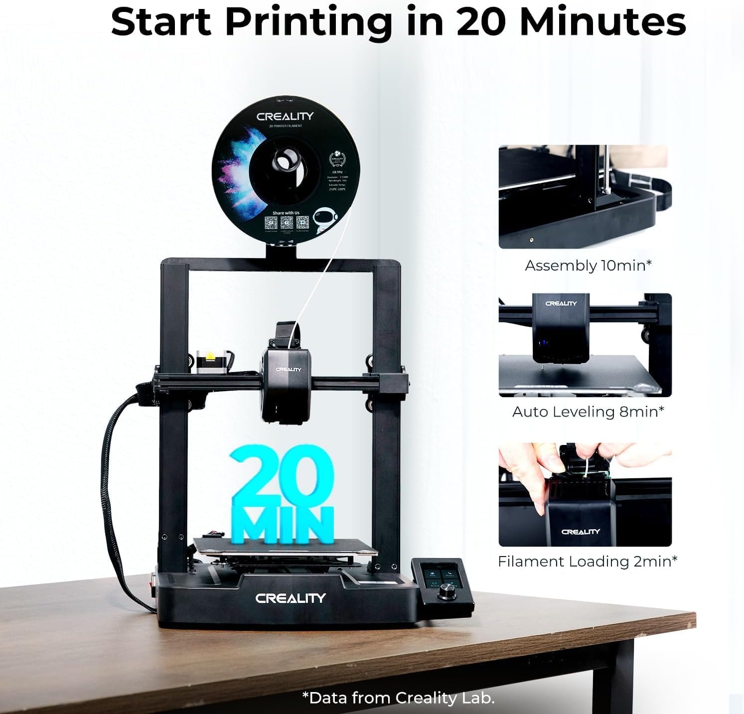Ender 3 V3 SE Beginner-Friendly 3D Printer with Auto Leveling | 250mm/s Printing Speed, Sprite Direct Drive Extruder