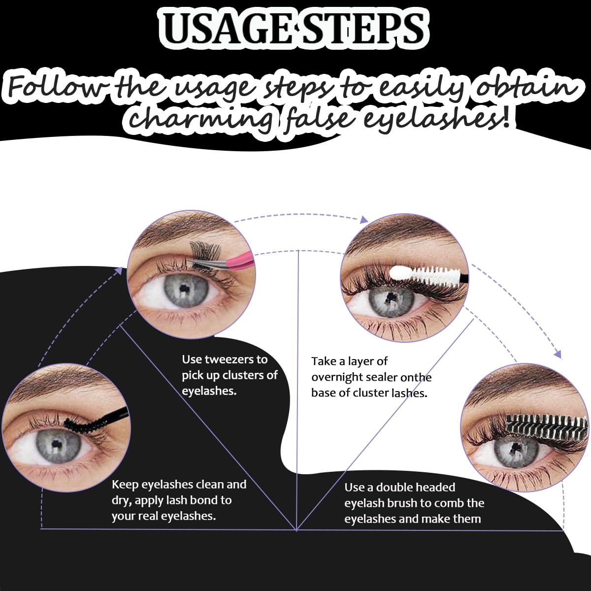 Lash Bond and Seal Kit 4 Pcs DIY Lash Extension