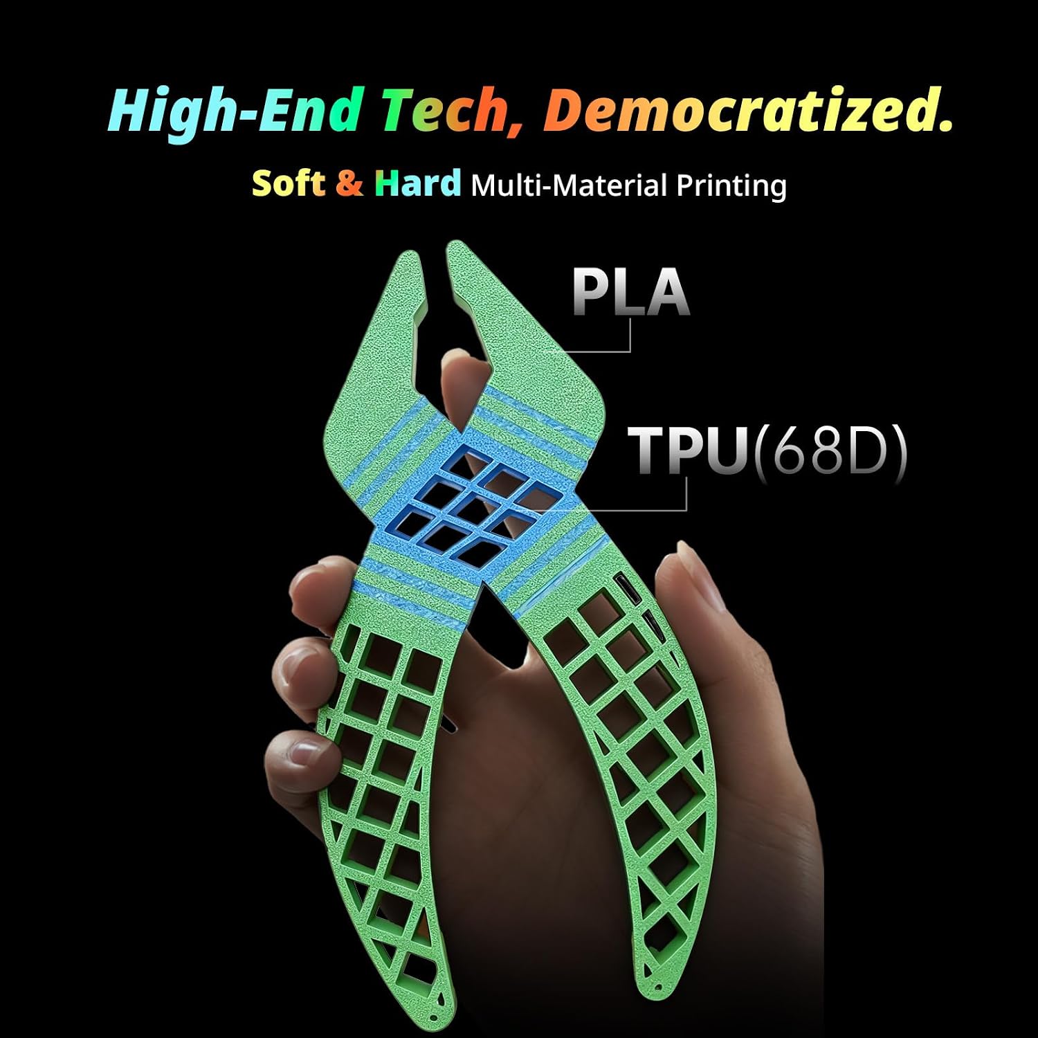 Kobra X Multicolor 3D Printer, Easy Setup, Native 4-Color | Up 19 Color, 600mm/s Fast 3D Printing, AI Camera, Quiet