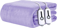 Electric Heated Blanket 84"×90" Queen Size, Smooth-Soft Cozy for Apartment, Bed, Hotel, 4 Heating Levels & 10H