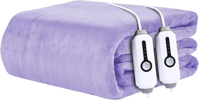 Electric Heated Blanket 84"×90" Queen Size, Smooth-Soft Cozy for Apartment, Bed, Hotel, 4 Heating Levels & 10H