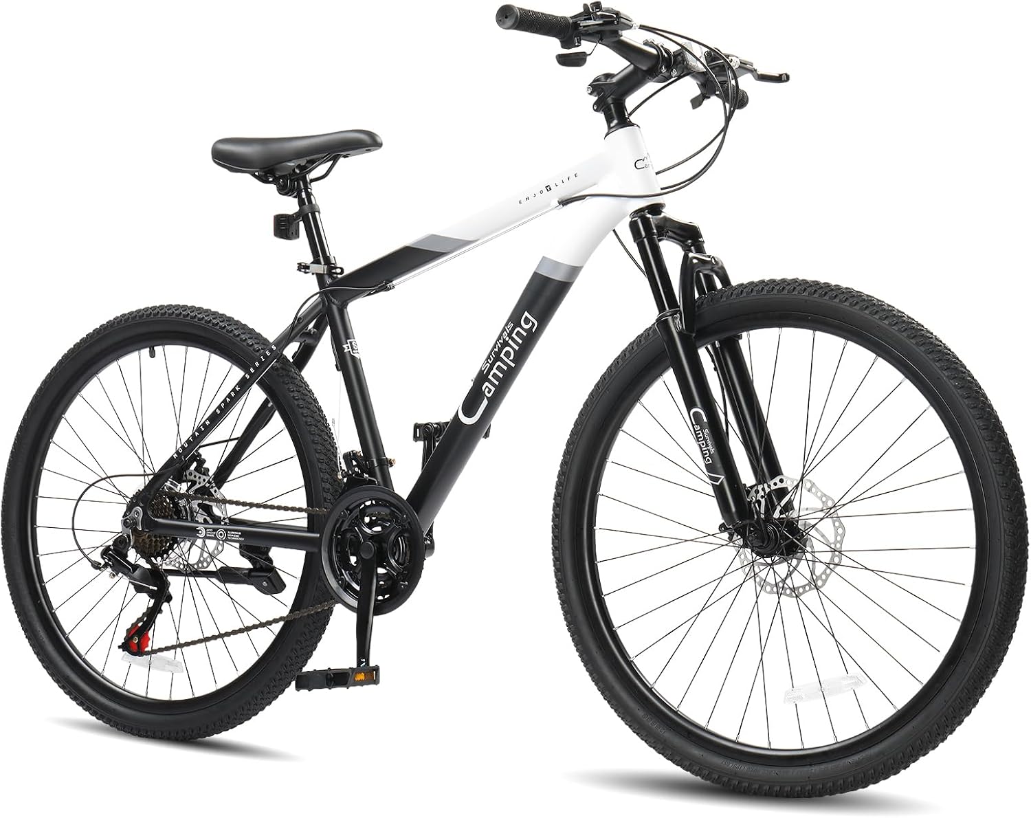 26/27.5" Mountain Bike 21 Speed Men's Mountain Bike with Lightweight Aluminum Frame, Powerful Dual Disc Brake