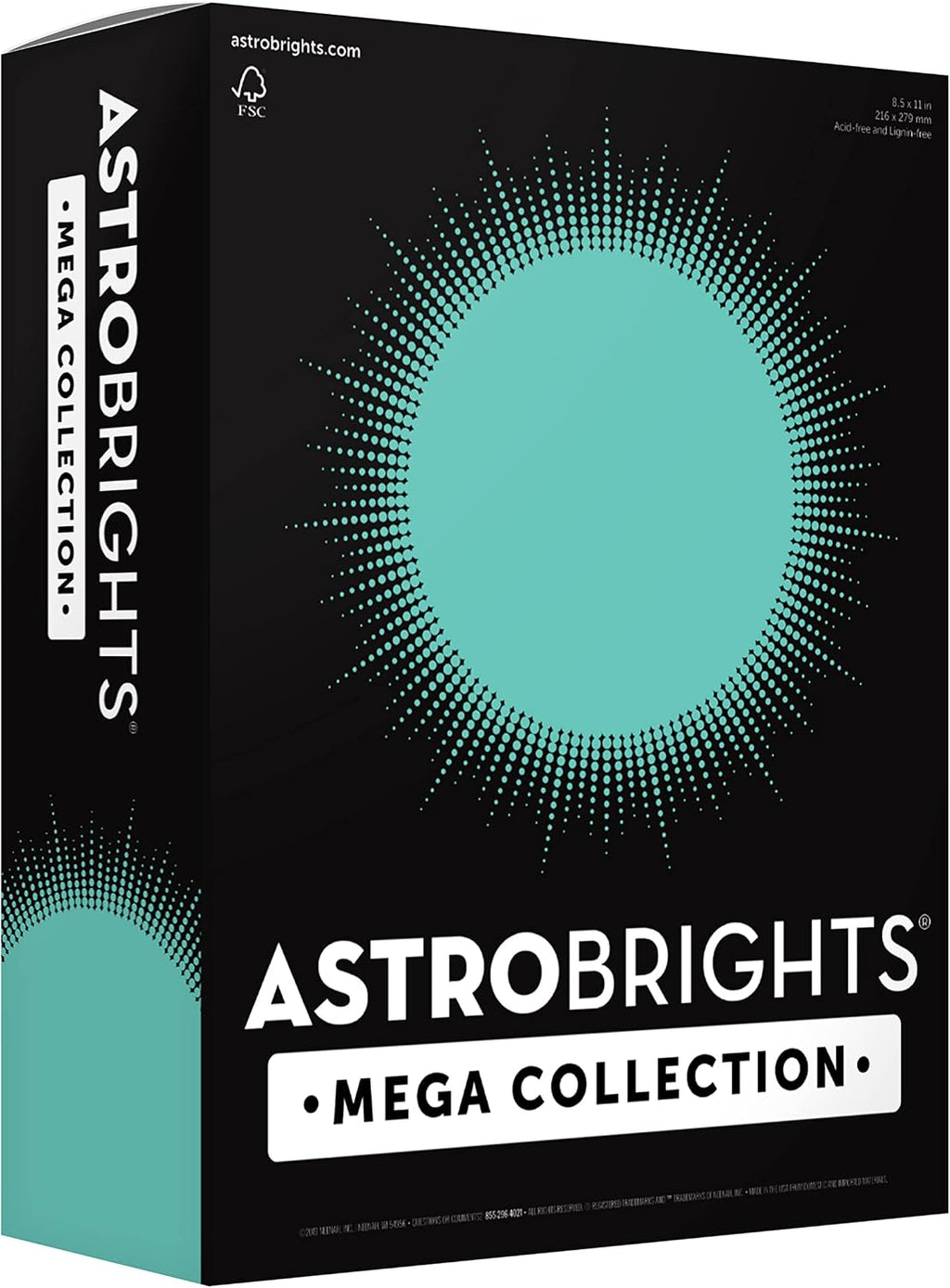 Mega Collection, Colored Paper, Punchy Pastel Blue Bliss, 625 Sheets, 24 lb./89 gsm, 8.5" x 11" - MORE SHEETS! (91730)