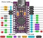 1x Pro Micro Board 5V/16MHz Module Board Type C Port for Arduino Leonardo