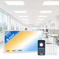 2x4 LED Flat Panel Light 6 Pack, 70W 9310LM, 2.4G Wireless Switch & App