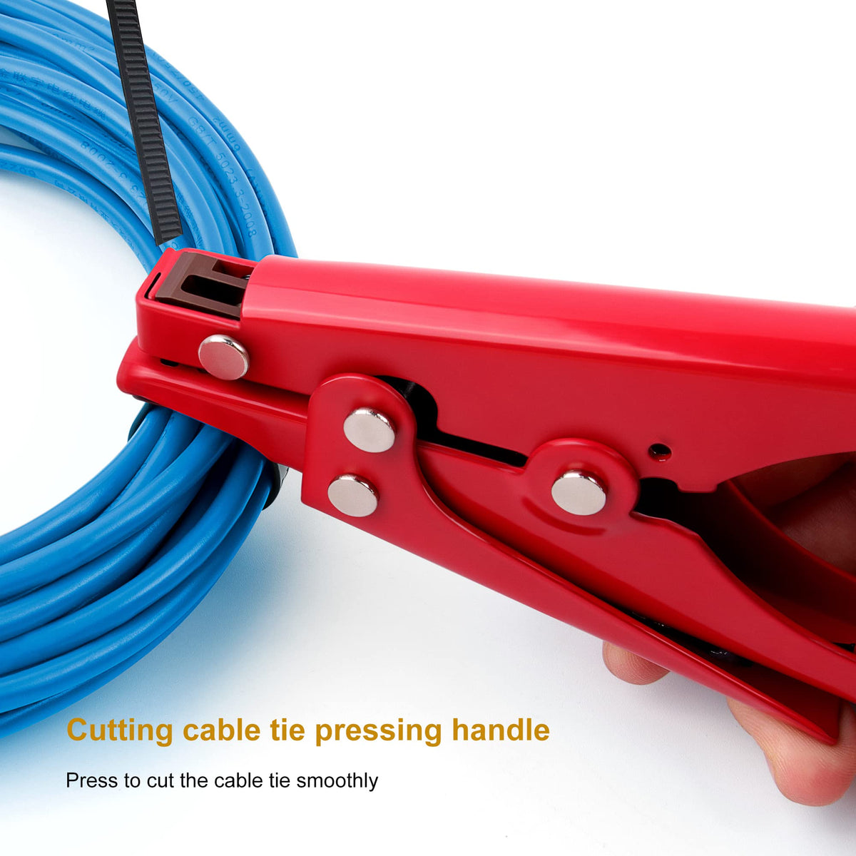 Knoweasy Cable Tie Tool for Ties up to 0.37 Inches, for Cable Management