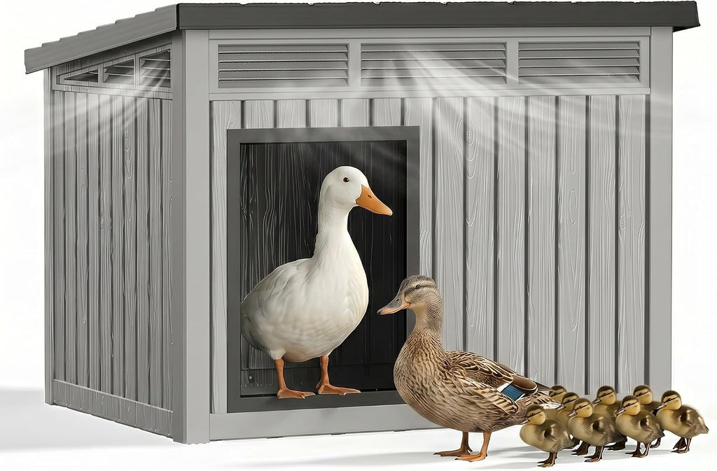 Outdoor Duck/Chicken House, Gray
